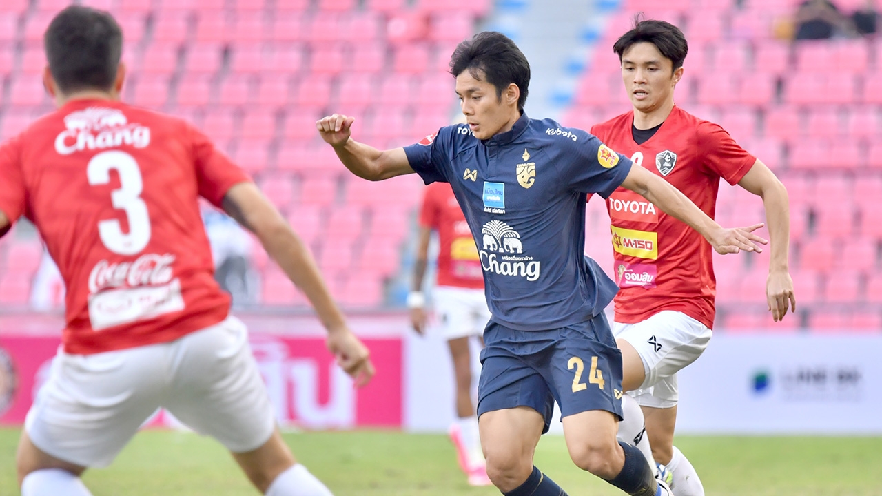 โดนท้ายเกม "ทีมชาติไทย" เจ๊า "ไทยลีกออลสตาร์" สุดมัน 2-2
