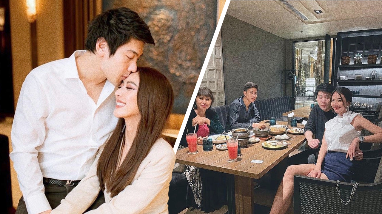 ช่วงเวลาแห่งความสุข น้ำหวาน เดอะเฟซ ควง ไฮโซแชมป์ พาครอบครัวดินเนอร์หรู