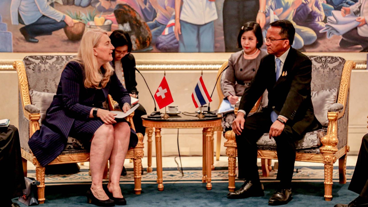 รมว.ยธ. นำคณะหารือ "ทูตสวิส" แลกเปลี่ยนข้อมูลแก้ปัญหายาเสพติด