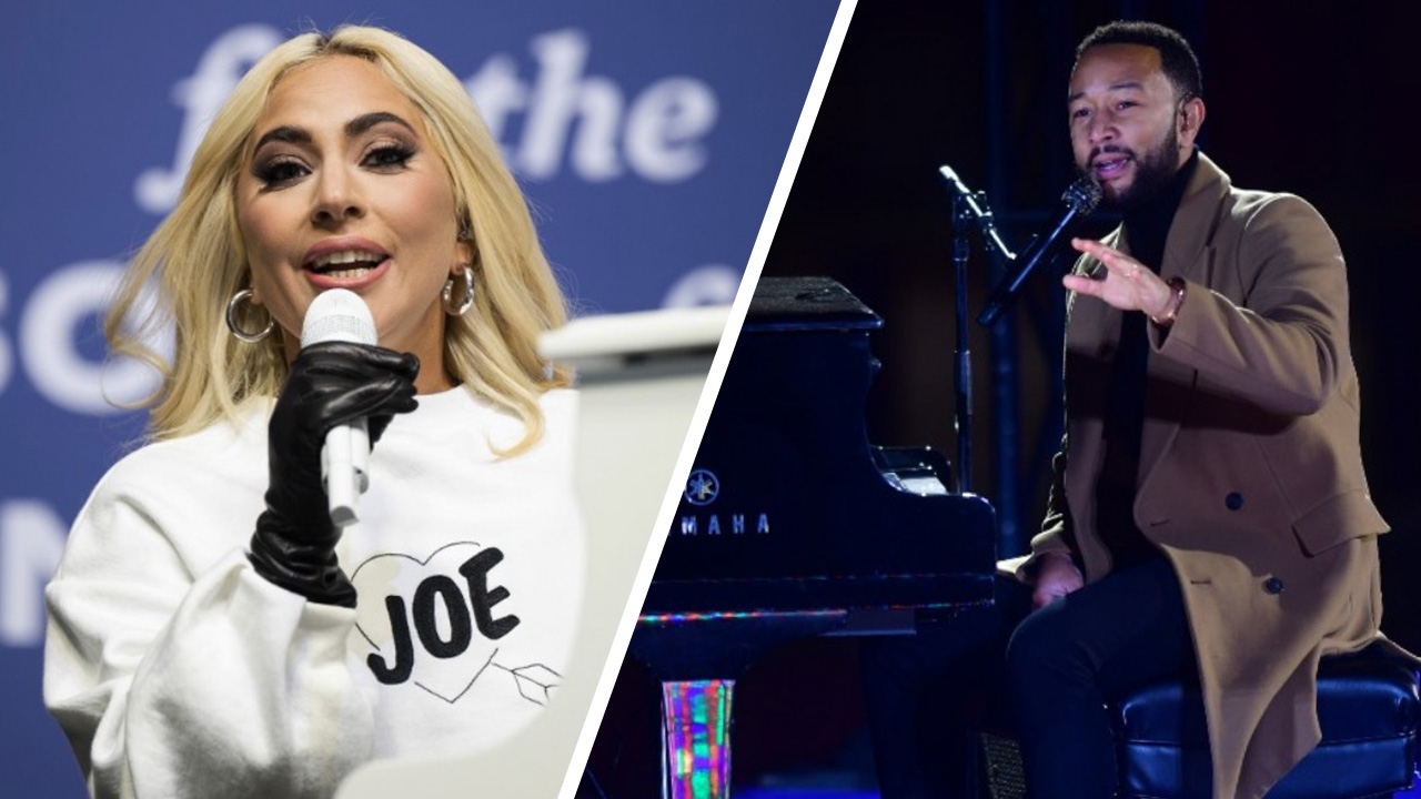 "เลดี้ กากา" "จอห์น เลเจนด์" ตบเท้าขึ้นเวทีหาเสียงพรรคเดโมแครต 