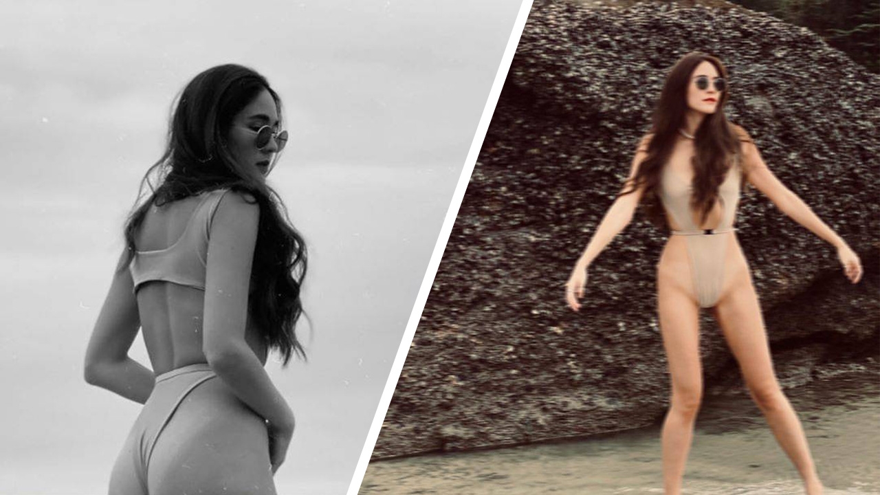 โอ้โห จิ๊บ ปกฉัตร จัดเต็มชุดว่ายน้ำแซ่บมาก เว้าสูงกว่านี้ไม่มีอีกแล้ว