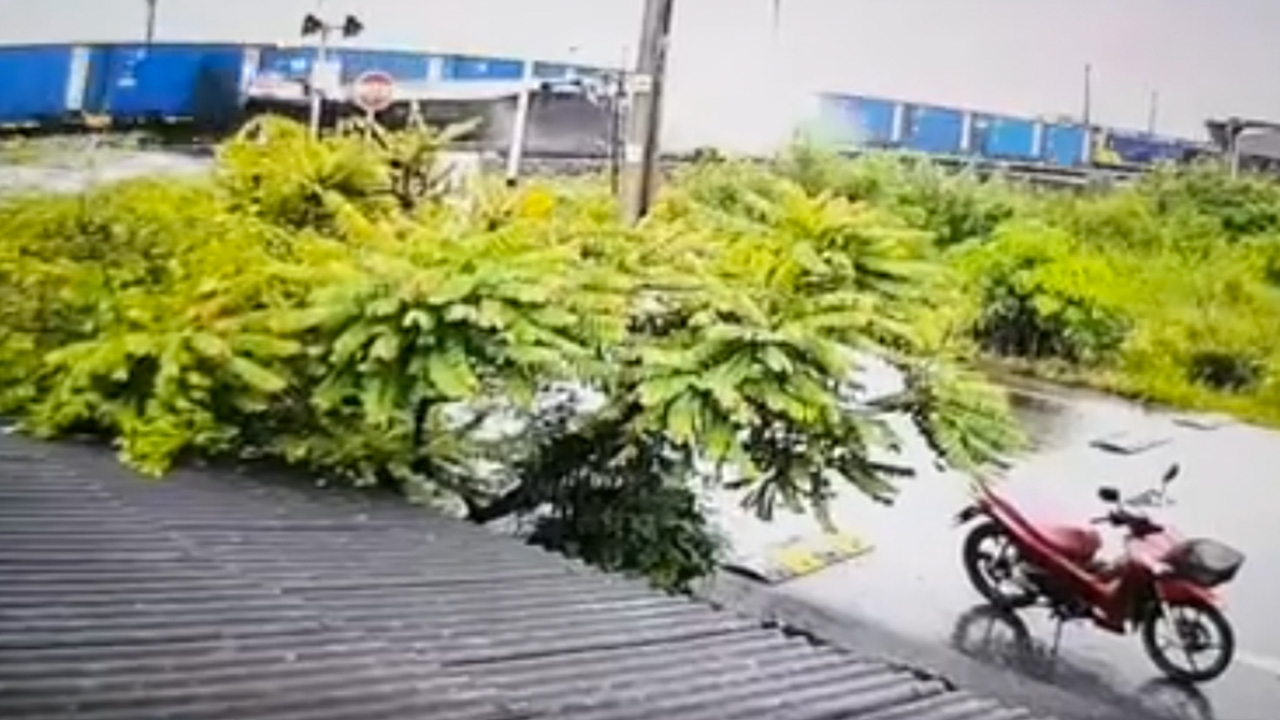 เปิดภาพวงจรปิด วินาทีรถไฟชนบัสคณะกฐิน คนงานตาย 18 ศพ คารางที่ฉะเชิงเทรา