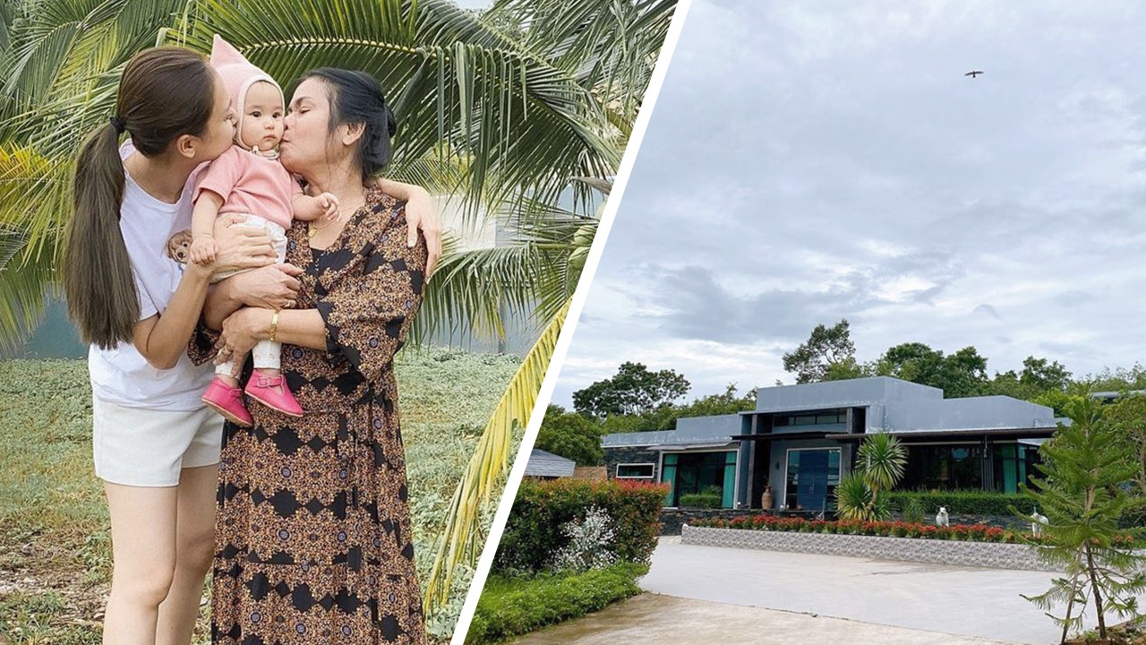 ทำฝันสำเร็จ เนย โชติกา อวดบ้านสวนคุณยายหลังโตที่ตั้งใจสร้างให้แม่  