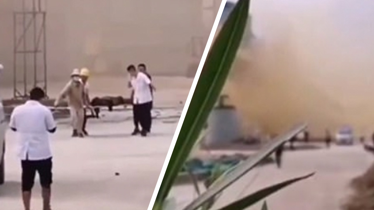 นาทีระทึก โรงงานเคมีใกล้อู่ฮั่นระเบิดสนั่น ควันสีเหลืองลอยฟุ้ง ดับ 5