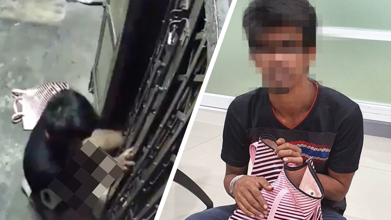 ตำรวจ สน.ปทุมวัน จับแล้วชายเร่ร่อน สไลด์หนอนโชว์หน้าบ้าน ทำสาวจิตตก