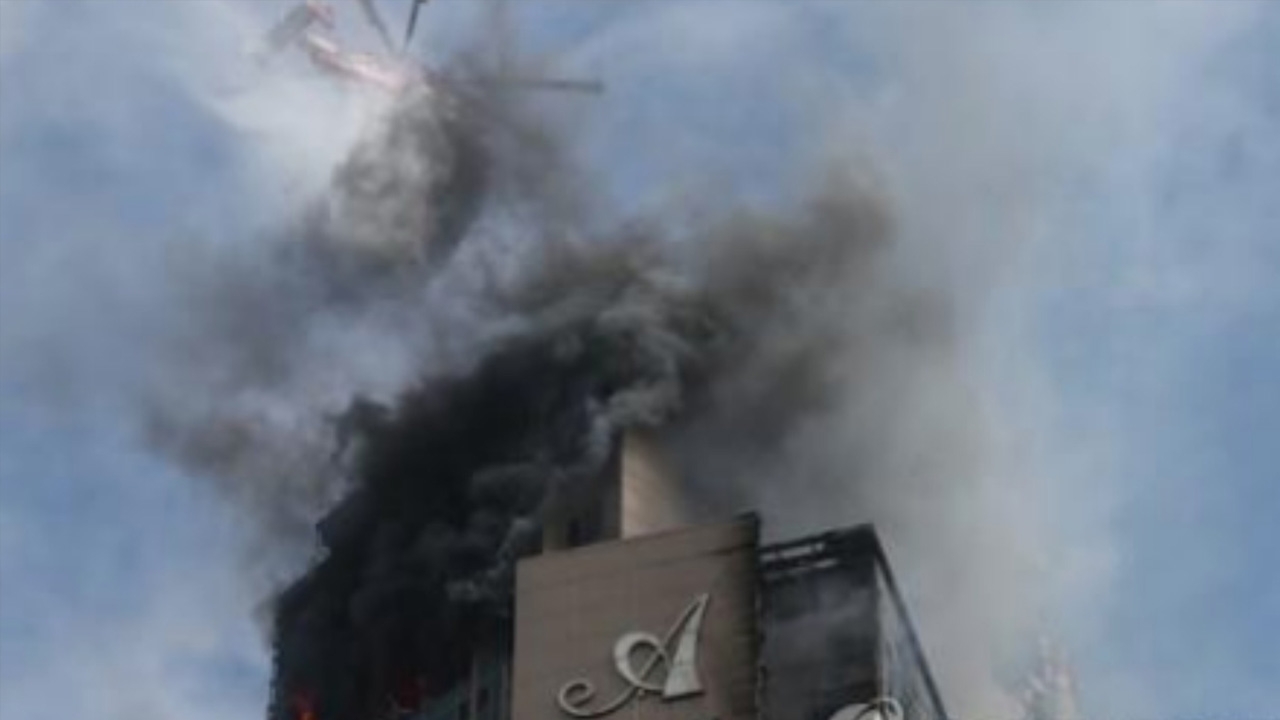 หามส่ง รพ. 93 ไฟไหม้ตึกสูง 33 ชั้นในเกาหลีใต้ พระเพลิงโหมลามสุดสะพรึง