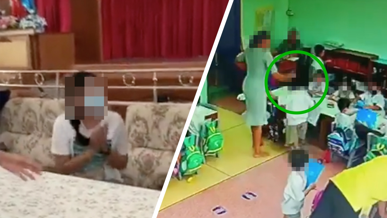 ผู้ปกครองรับไม่ได้ ครูอนุบาลจิกหัวเด็ก ผลักล้ม ถามกลับเด็กทำอะไรผิด (คลิป)