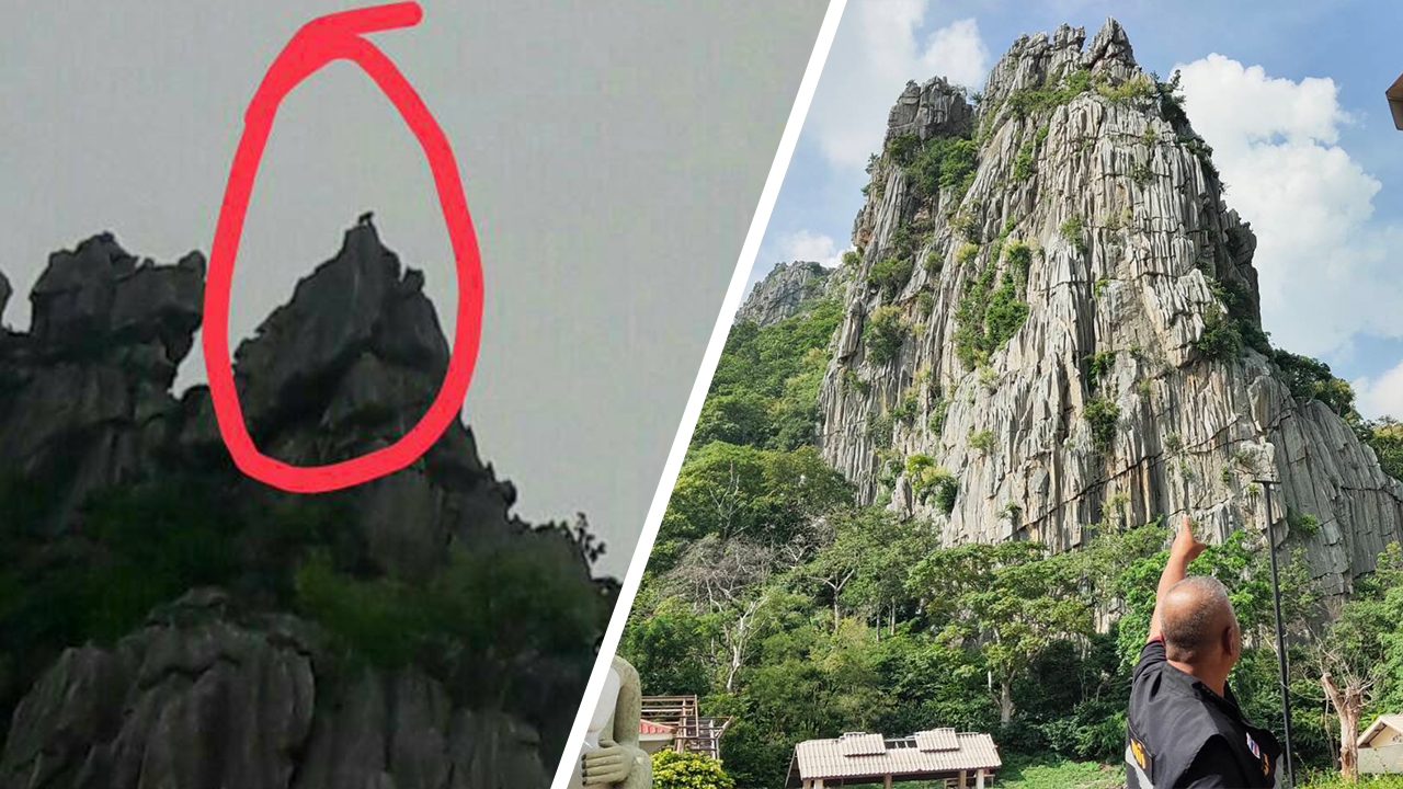 พ่อเฒ่าเล่านาที ส่องกล้องเห็น "ลิงยักษ์" พญาวานรบนยอดเขาหน่อ