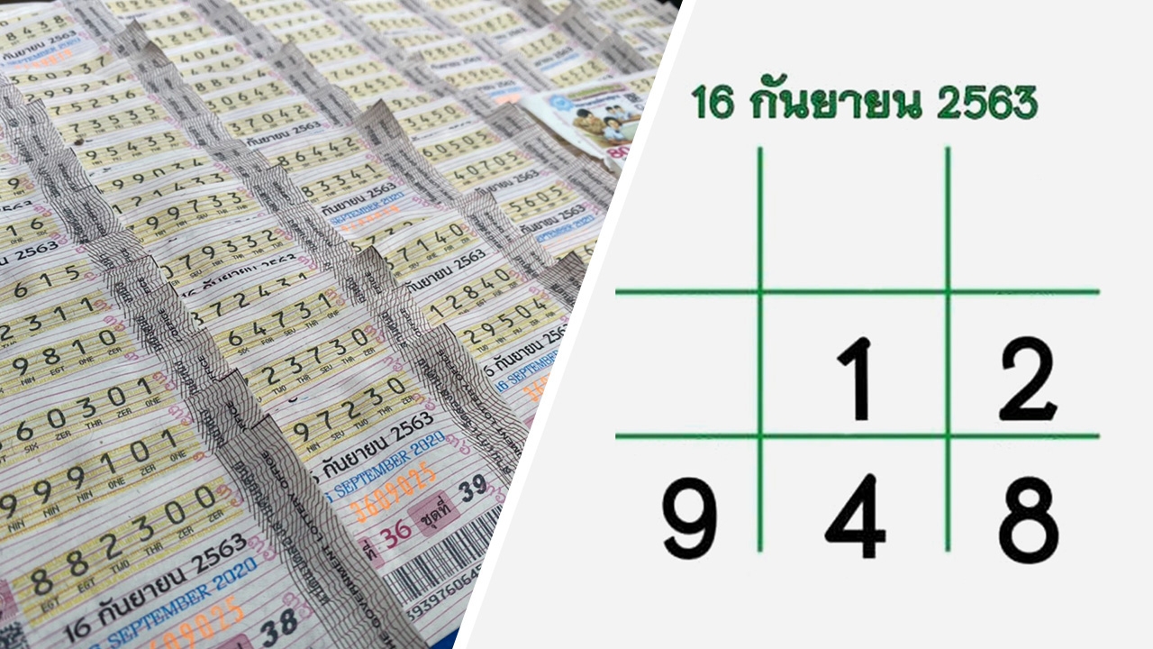 โค้งสุดท้ายหวย "เลขเด็ด" งวด 16/09/63 ลุ้นได้ที่ไทยรัฐทีวี-ไทยรัฐออนไลน์