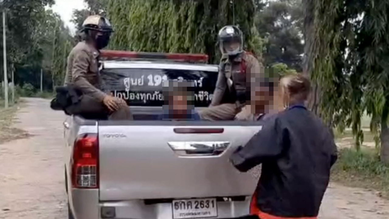 ผัวใหม่ระแวงผัวเก่า เจอนอนเฝ้าปากทางเข้าบ้าน คว้ามีดไล่ฟัน คาดปมหึงหวง