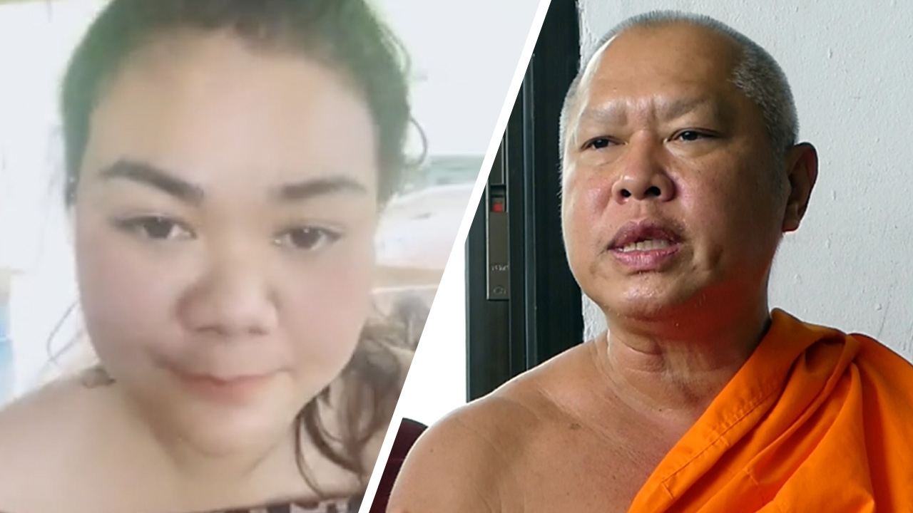 สาวร้องสำนักพุทธ อ้างถูกพระแช่งให้วิบัติ ง้างจะตบ เหตุไม่ใส่ซอง (คลิป)
