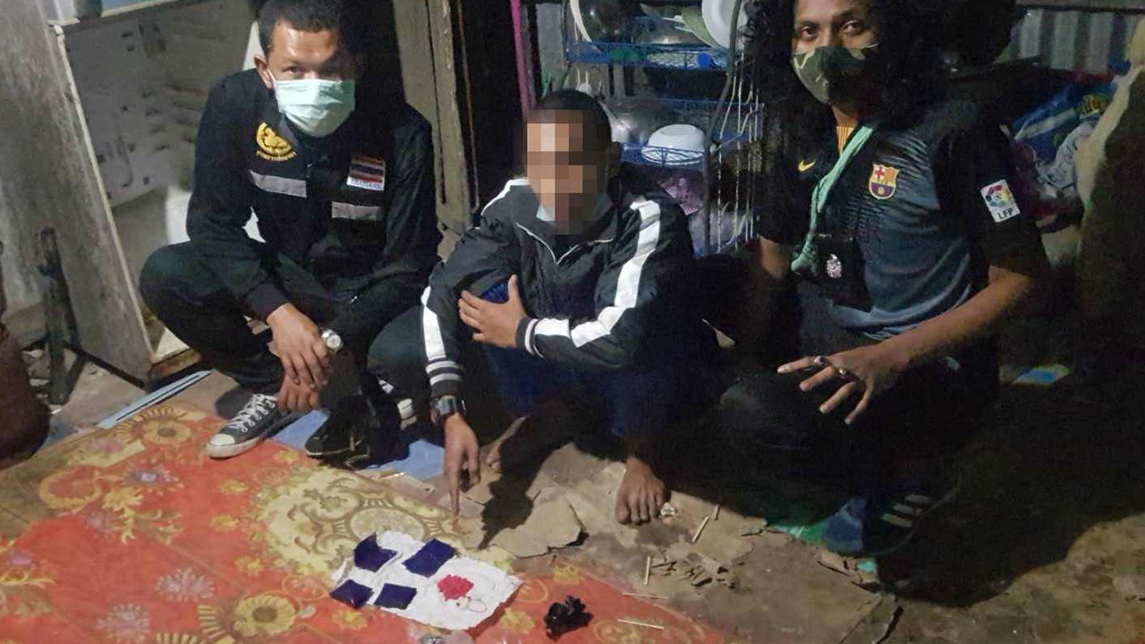 จับโจ๋ 17 หนีโควิดจากมาเลย์ ลงทุนขายยาบ้าที่บ้านเบตง