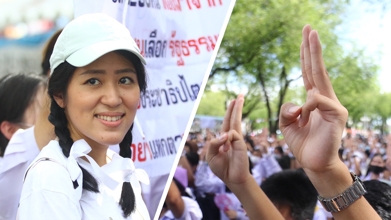 กลุ่มนักเรียนเลวชุมนุมหน้า ศธ. เรียกร้องปฏิรูปการศึกษา "ช่อ" ร่วมงานด้วย