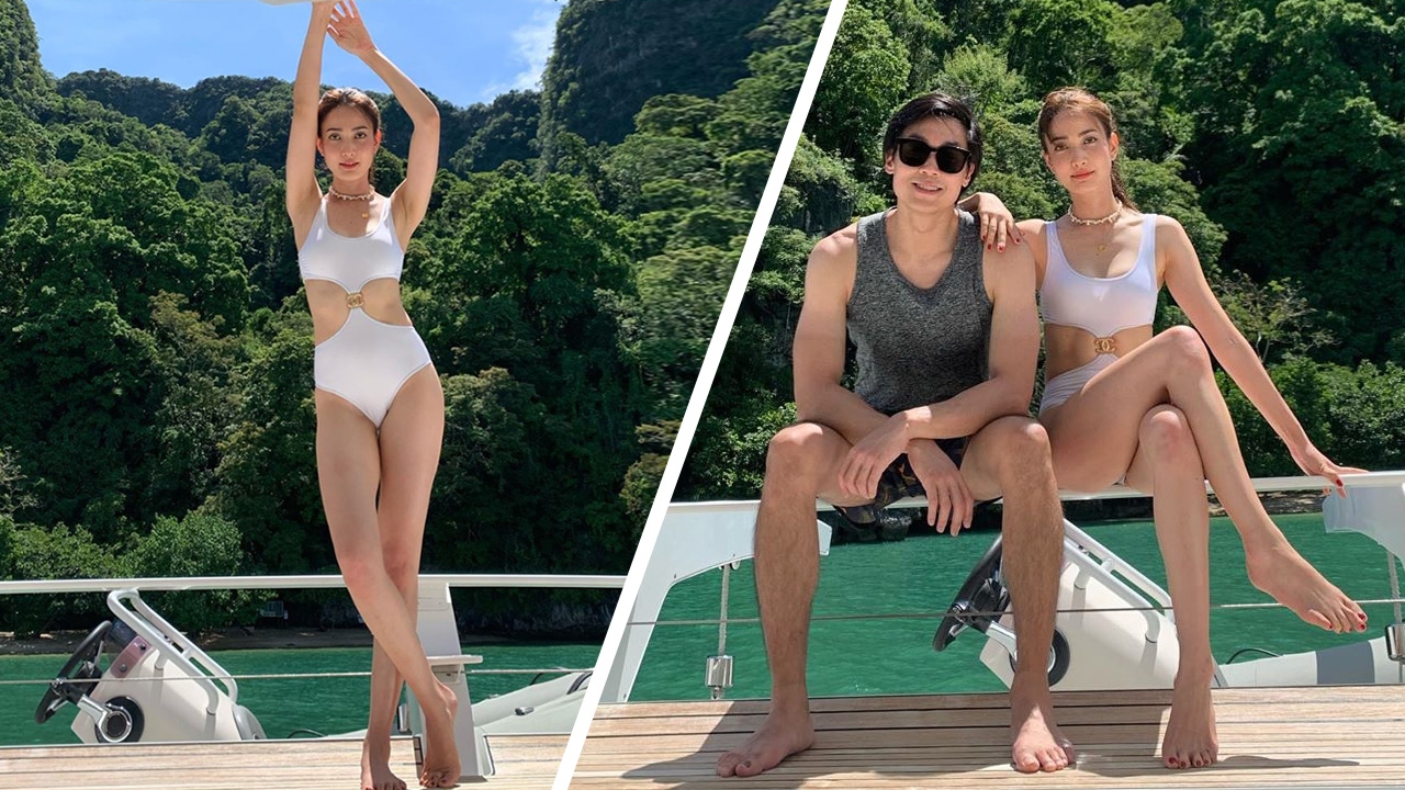 แต้ว ใส่ชุดว่ายน้ำสีขาวถ่ายรูปคู่ ไฮโซณัย ครั้งแรก งานนี้ไอจีแทบแตก