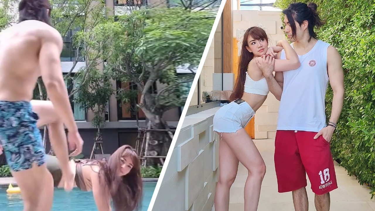 รักแหละดูออก แนนนี่ เต้นบดๆ จนได้เรื่อง ถูกแฟนถีบตกน้ำแบบไม่อ่อนโยน