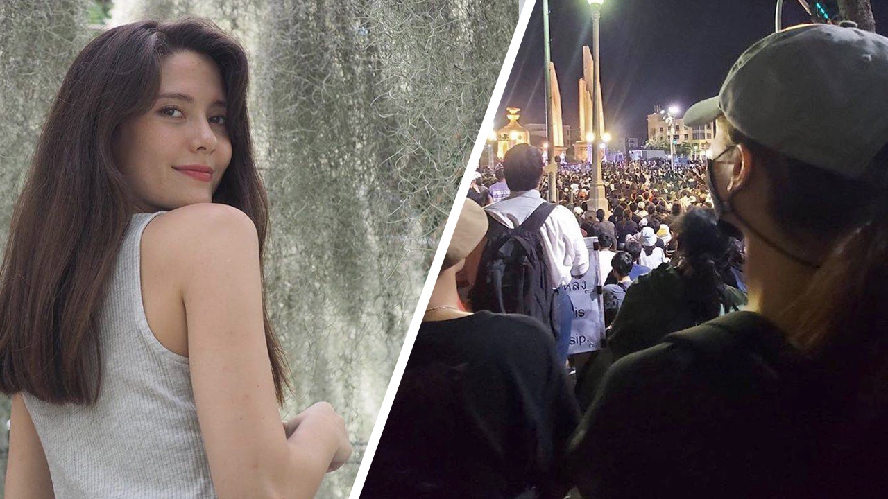 มารีญา ร่วมม็อบประชาชนปลดแอก ชาวเน็ตแห่ชื่นชม-ขอบคุณที่แสดงจุดยืน