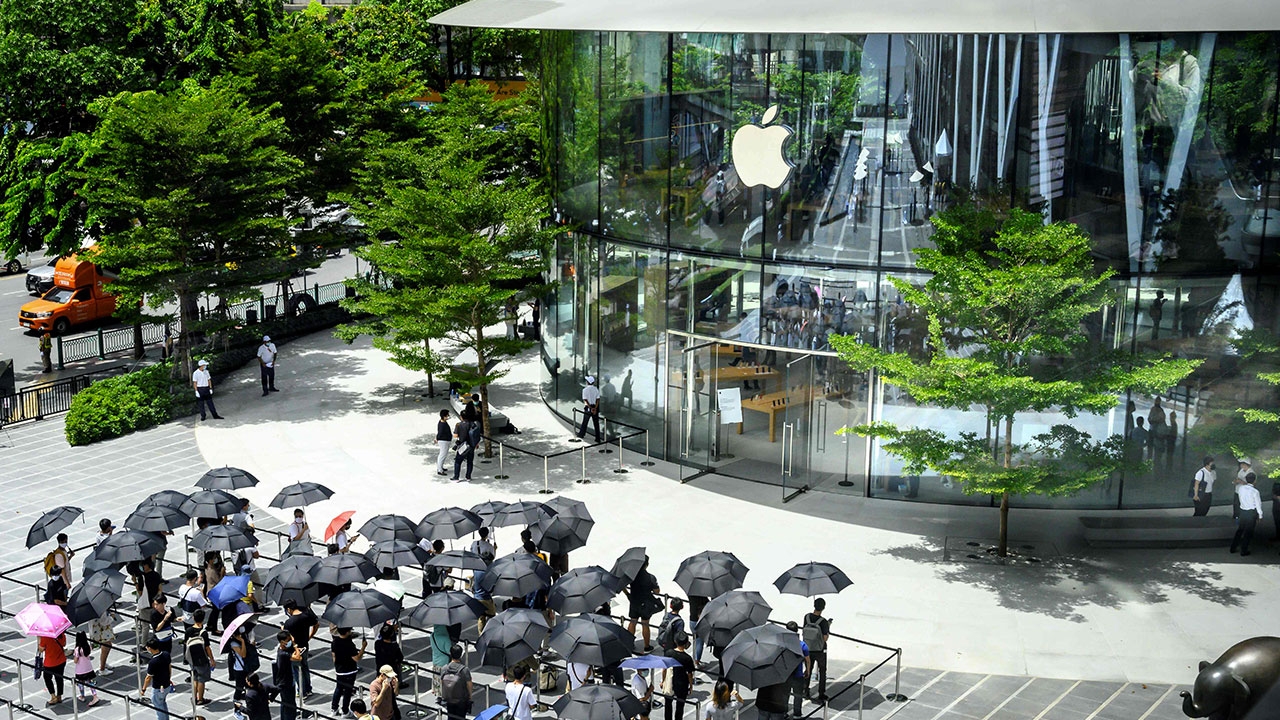 บรรยากาศวันแรกเปิด  Apple Store  Central World 