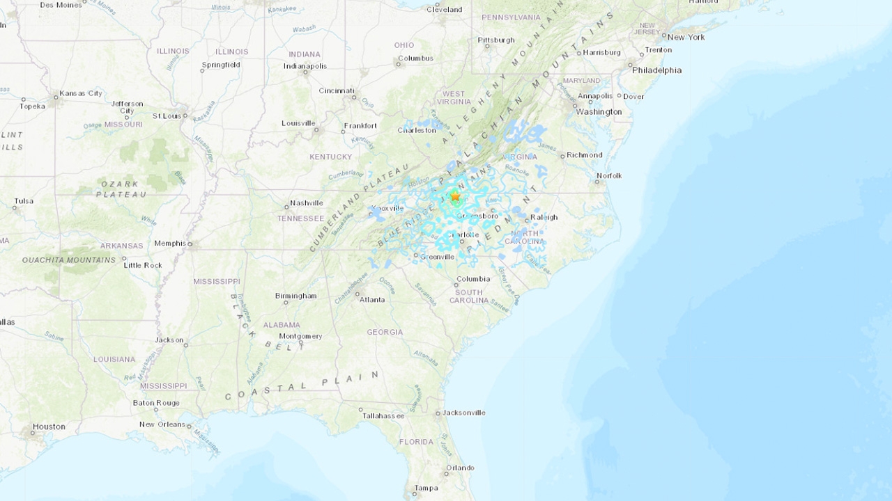 แผ่นดินไหว 5.1 เขย่านอร์ทแคโรไลนา แรงสุดรอบ 94 ปี เมืองเสียหาย