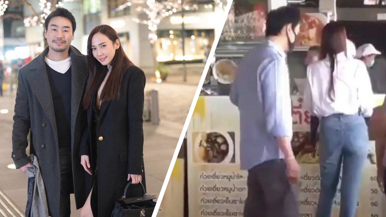 ชมความน่ารัก อั้ม พัชราภา ควง ไฮโซพก กินก๋วยเตี๋ยวข้างทาง (คลิป)