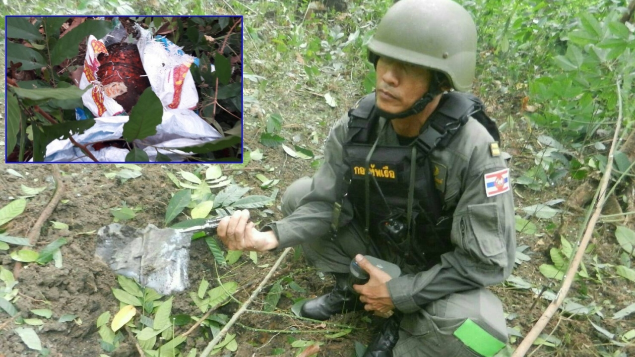 เก็บกู้ได้ทัน ระเบิดแสวงเครื่องซุกสวนมะพร้าว จ่อก่อเหตุในพื้นที่นราฯ