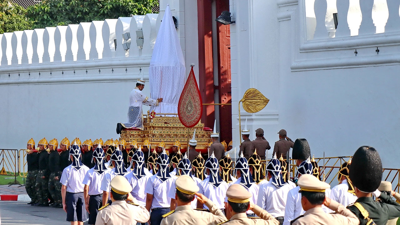 สมเด็จพระเทพรัตนราชสุดาฯ ทรงร่วมซ้อมในริ้วขบวนพระบรมราชอิสริยยศ