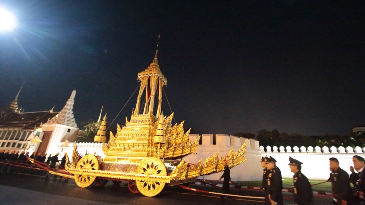 พระมหาพิชัยราชรถ เข้าประจำจุดริ้วขบวนพระบรมราชอิสริยยศที่ 2 แล้ว
