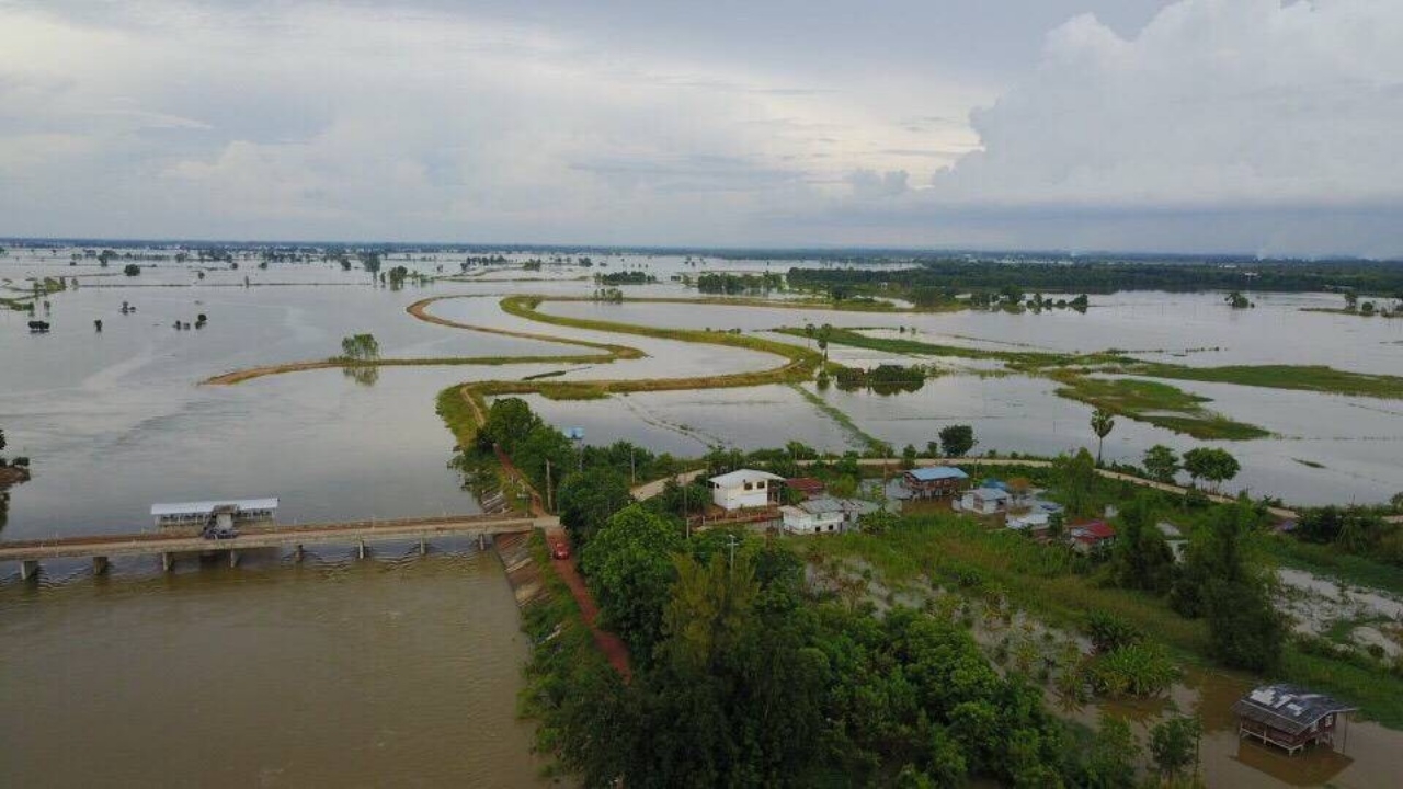 3บึงแก้มลิงในบางระกำโมเดล น้ำเต็มทุ่งแล้ว หวั่นล้นหากฝนตกมาซ้ำอีก