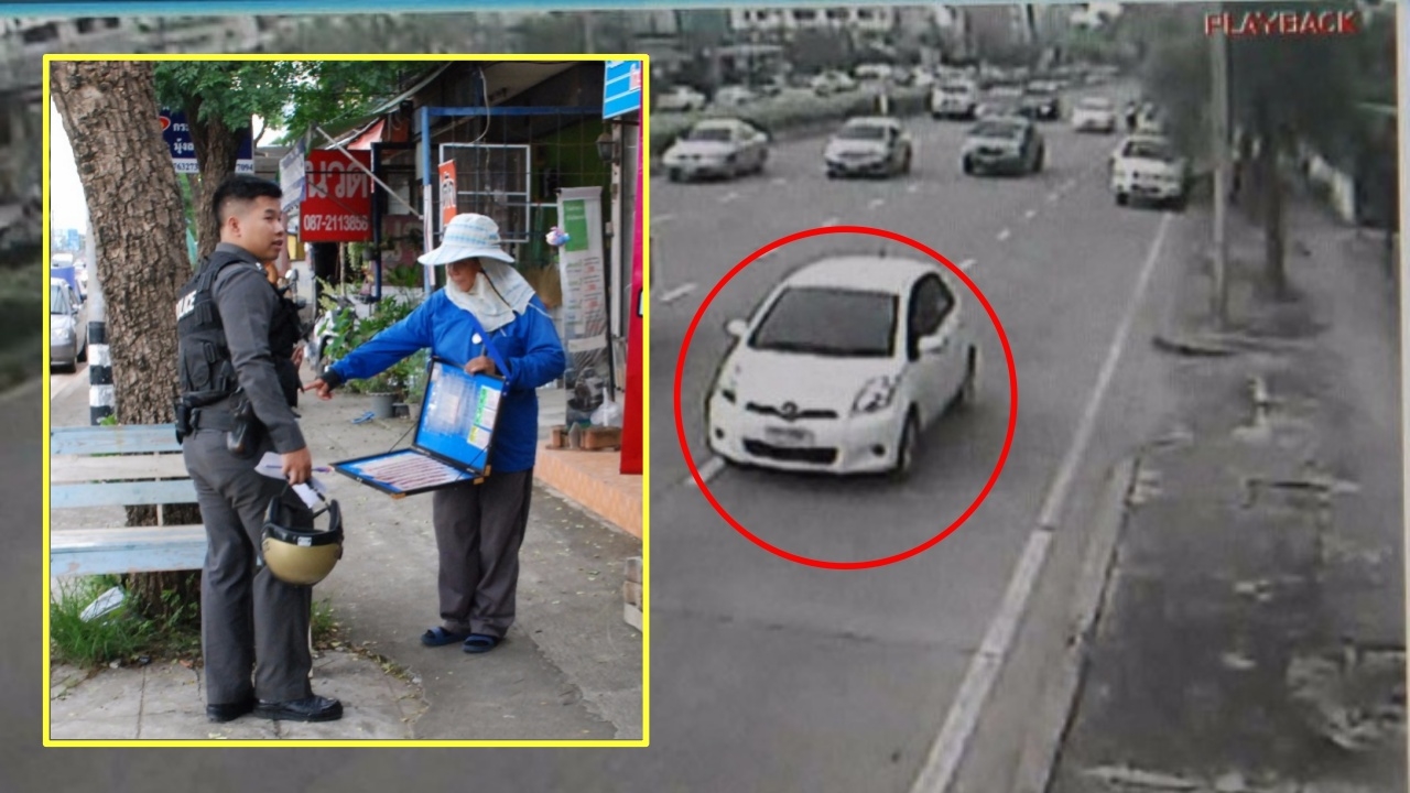 ทำกันได้ โจรคล้ายแขกมารถเก๋ง วิ่งราวลอตเตอรี่แม่ค้า3ใบ แถมเงินอีก800