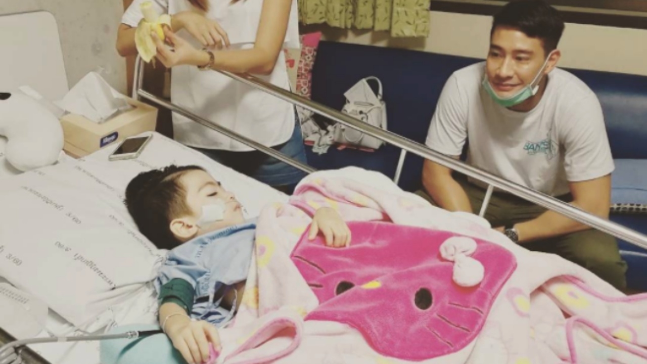 พ่อฤกษ์มาหาแล้ว ป้อง กระซิบ น้องสกาย ลูกใจเริง อย่ายอมแพ้นะ