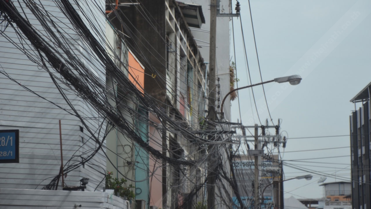 ร่างแผนจัดระเบียบสายเคเบิลลงใต้ดิน