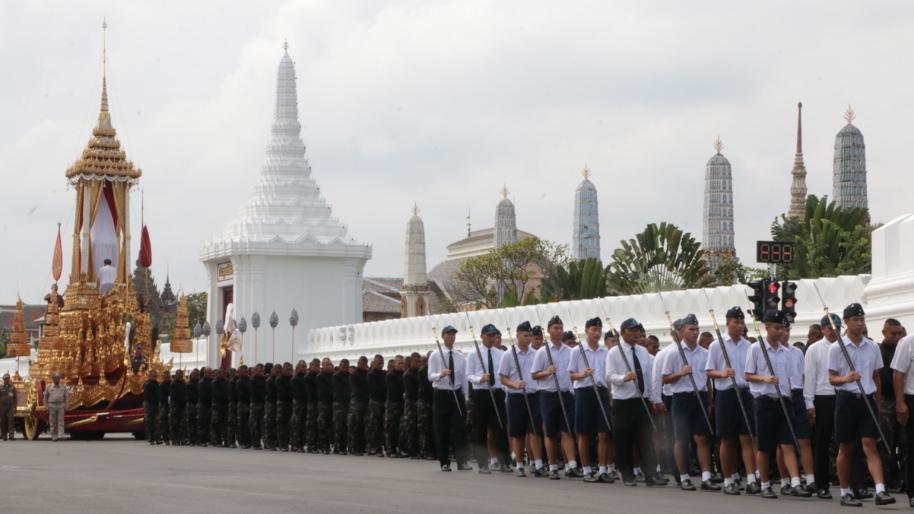 ชมสดที่นี่! ซ้อมขบวนพระบรมราชอิสริยยศ พระราชพิธีถวายพระเพลิงพระบรมศพ