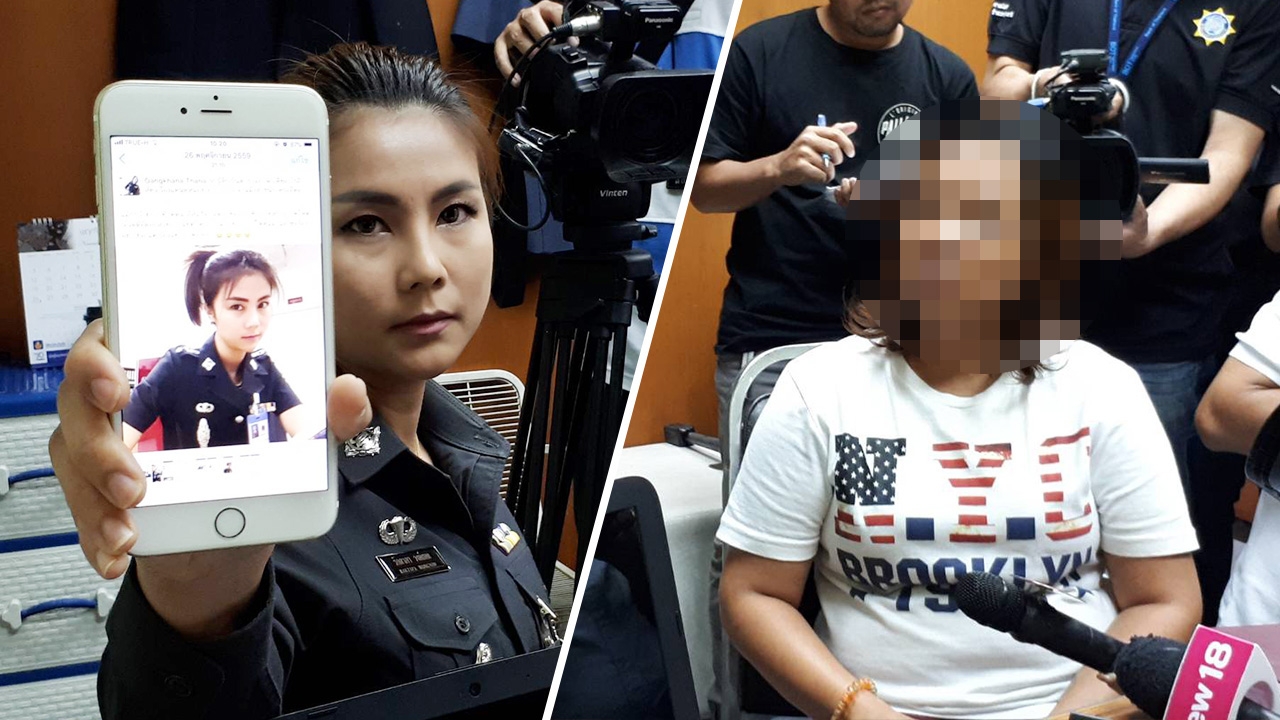 ปลอมเฟซ ตร.สาวเน็ตไอดอล โพสต์ด่าหยาบ ‘สารวัตรคนสวย’ ไม่รอดคุก