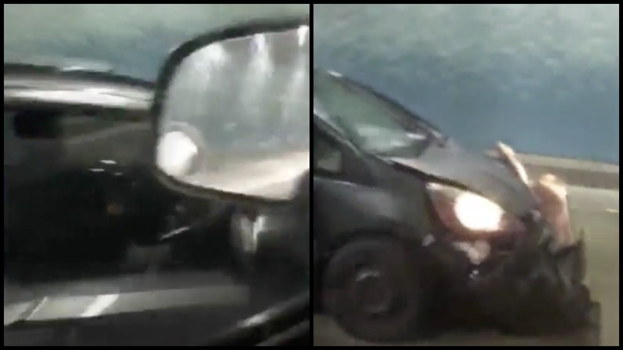 ผลสำรวจชี้ คนขับรถในฮาวายขี้โมโหที่สุดในสหรัฐฯ ล่าสุดไล่ชนยับในอุโมงค์ (คลิป)