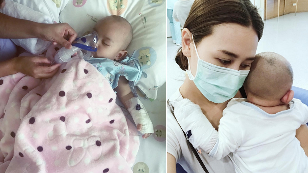 แซนวิช โพสต์ ลูกเจ็บแม่เจ็บยิ่งกว่า หลังอุ้ม น้องลีออง แอดมิทหลังป่วย