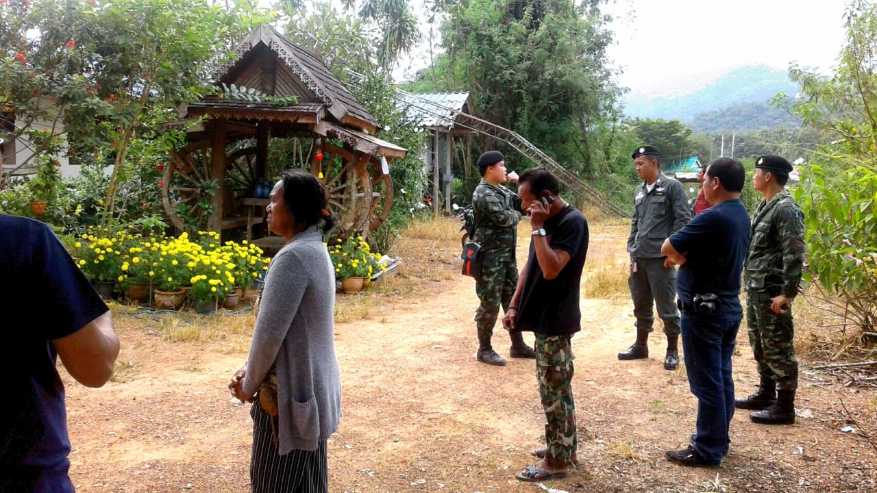 ช้างป่าละอูขี้โมโห ออกมาหากิน เดินเบียดเสา ใช้งวงดึงล้มฟาดหลังคาบ้าน