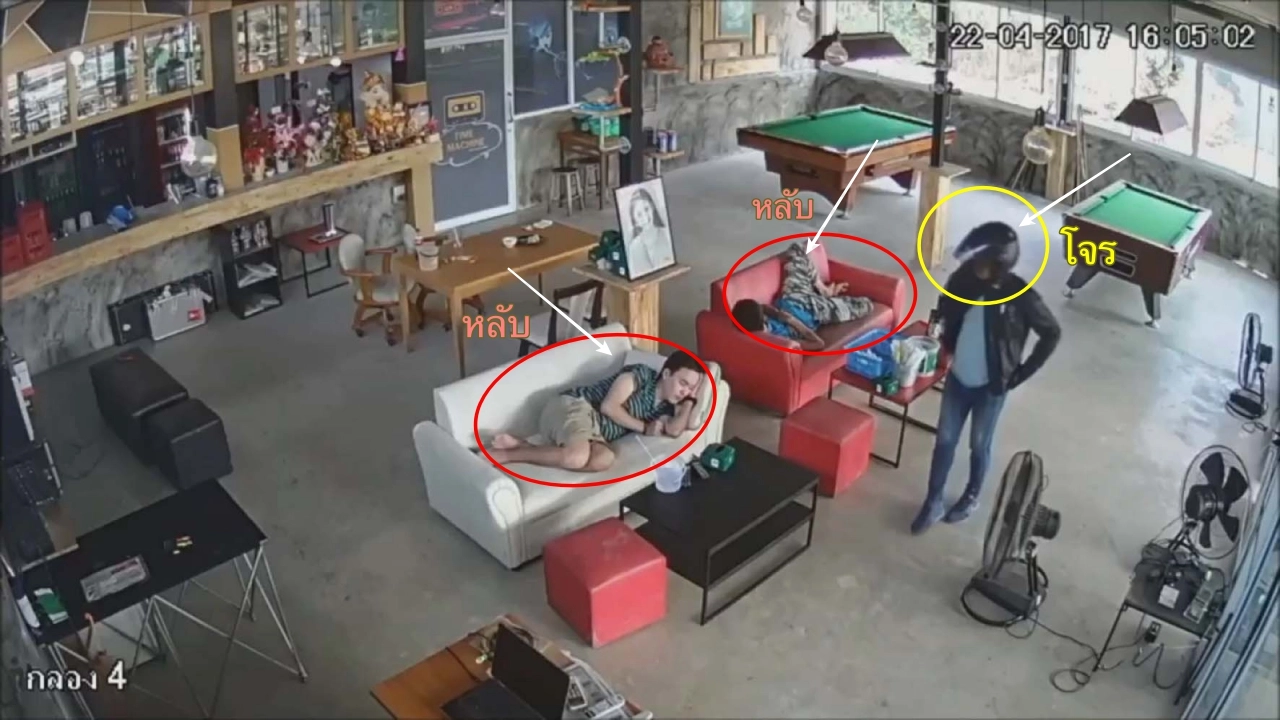 หลับเพลิน ไม่รู้สึกตัว! โจรย่องฉกกระเป๋า วงจรปิดภาพชัด ทำแล้วนับ10แห่ง