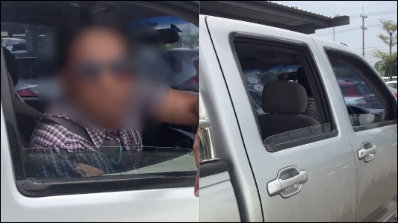 ใครผิดใครถูก? สาวอัดคลิปฉะกระบะย้อนศร ยกเด็กมาอ้างแย่งที่จอดรถ