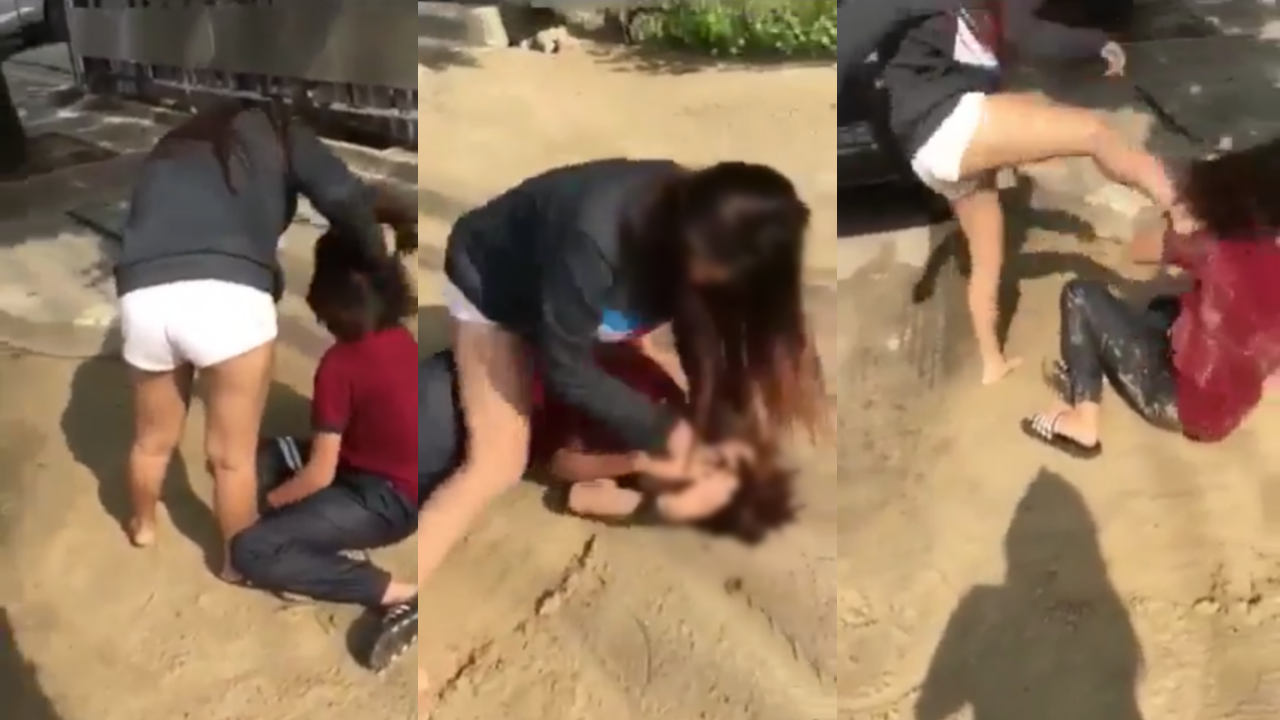 เดี๋ยวตบโชว์เลย! แม่ร้องเพจดัง คลิปลูกถูกสาววัยรุ่นจิก-ตบ-เตะน่วม