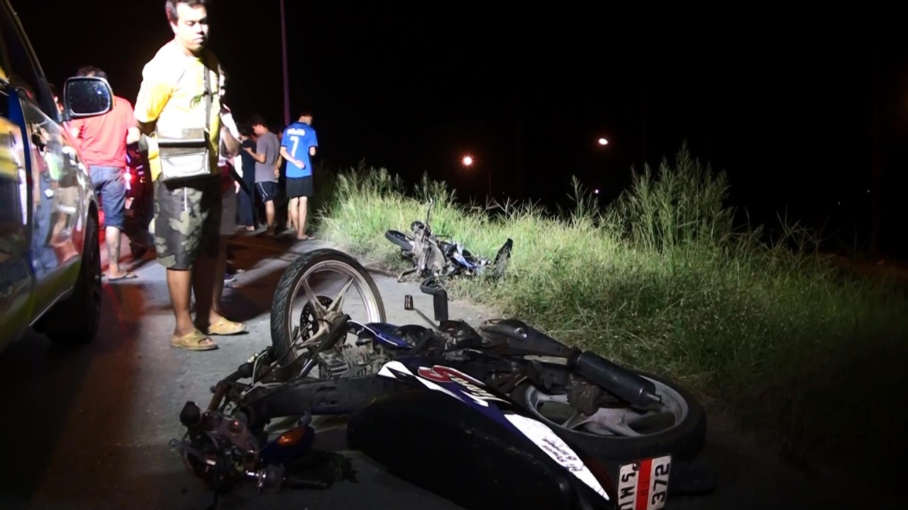 จยย.ย้อนศรประสานงา ฮอนด้าบวกฮอนด้า คนขี่ตายคาที่ทั้งคู่ 