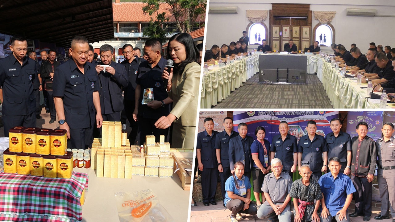 ผบ.นทพ. นำผบ.หน่วย ขับเคลื่อน 'ไทยนิยม' ชมประชารัฐ สนภ.5 เปิดนิทรรศการ