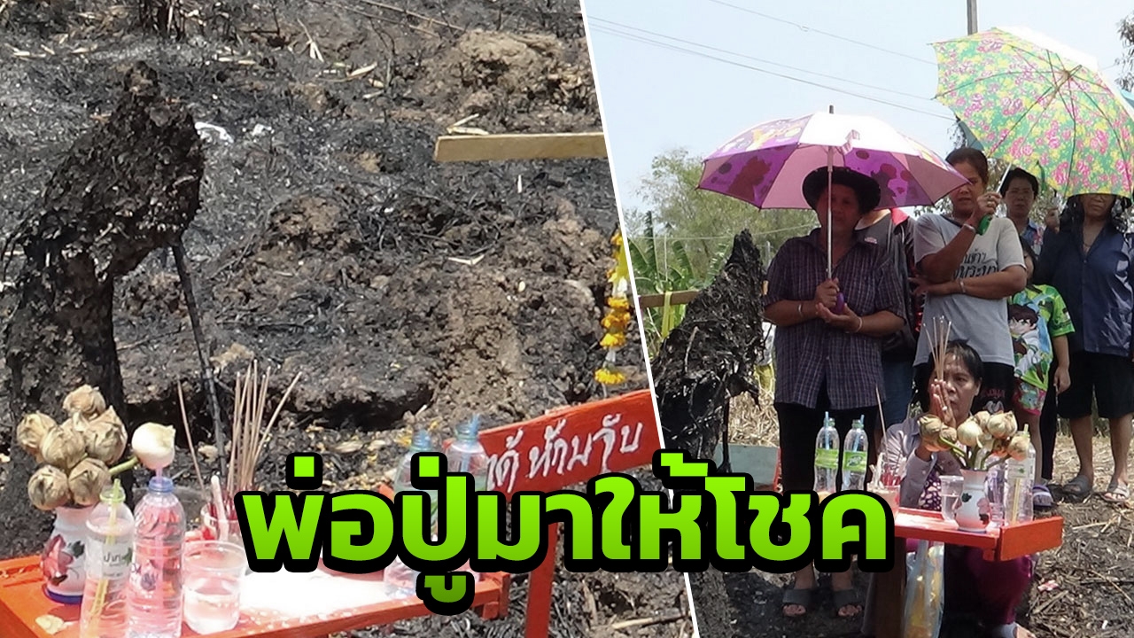 ดินคล้ายพญานาค โผล่ริมทางสามแพร่ง ชาวบ้านแห่กราบไหว้ ได้เลขเด็ดเสี่ยงโชค