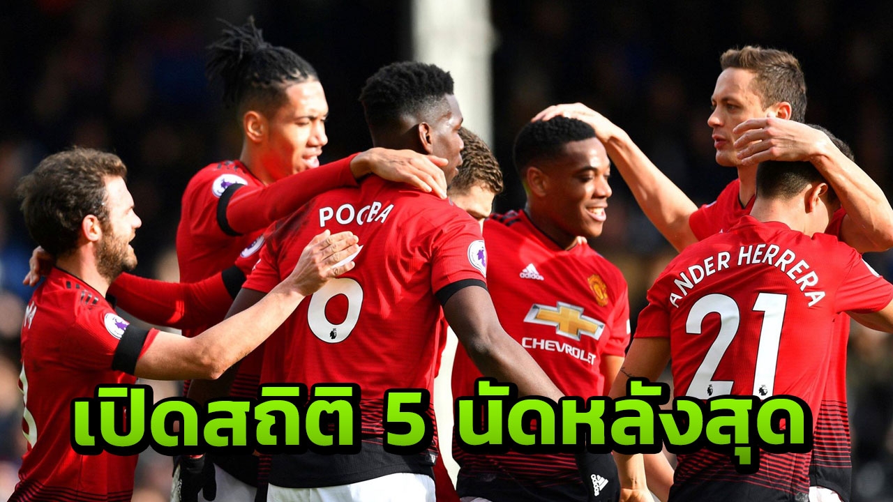 เปิดสถิติ 5 นัดหลังสุด "แมนฯยู" ก่อนดวล "ลิเวอร์พูล" ศึกแดงเดือด