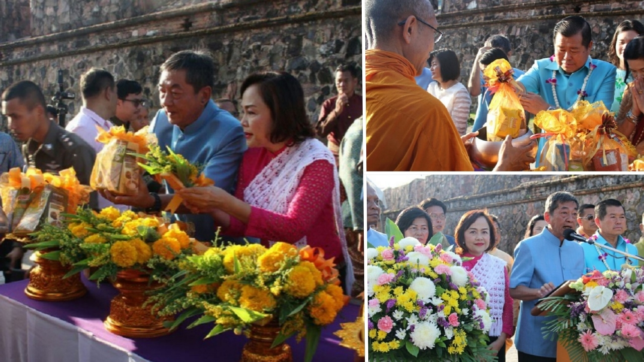 พ่อเมืองสงขลา ร่วมทำบุญวันสงกรานต์ พร้อมแห่พระพุทธสิหิงค์รอบเมือง  