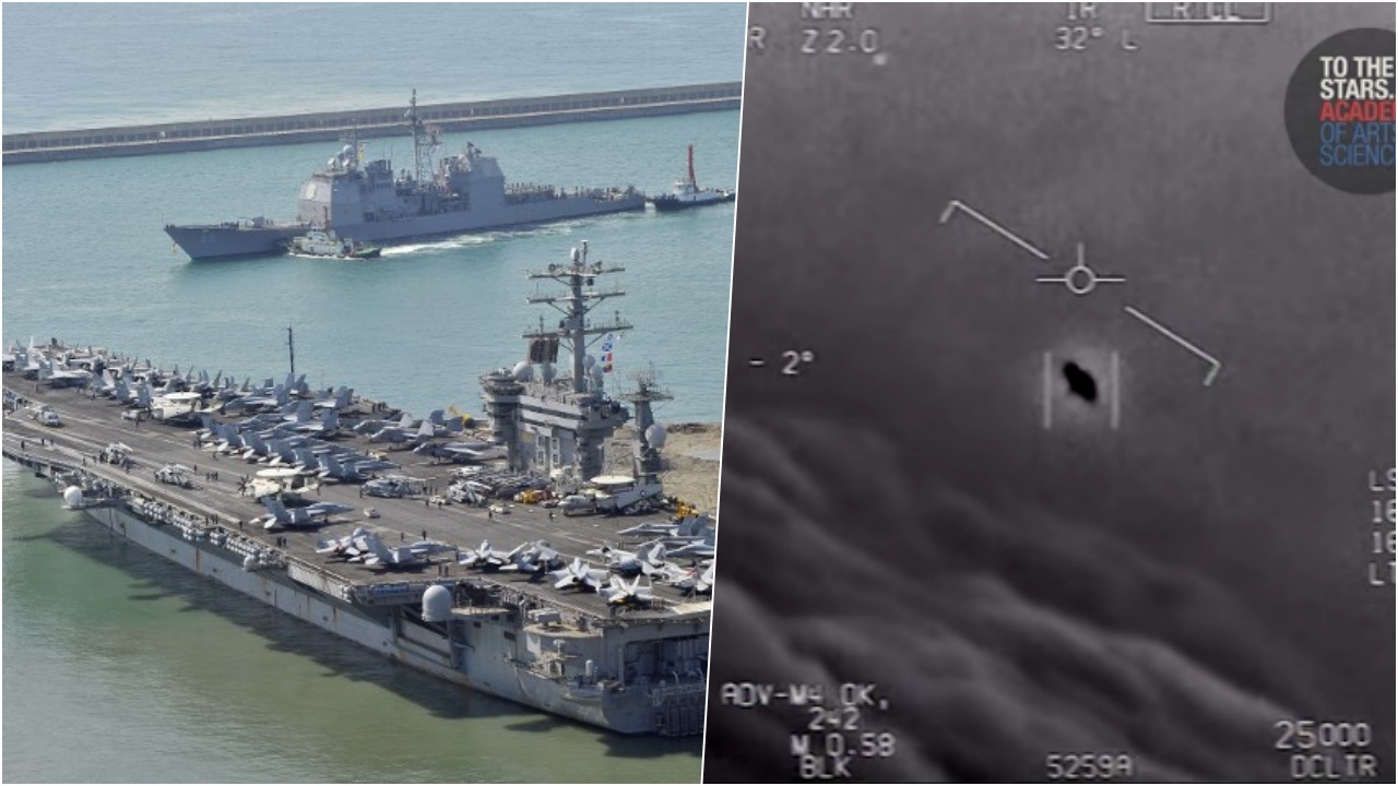 ตะลึง ข่าวหลุดใหม่เพนตากอน ยันเจอจานผี UFO ไล่ตามเรือบรรทุกเครื่องบิน