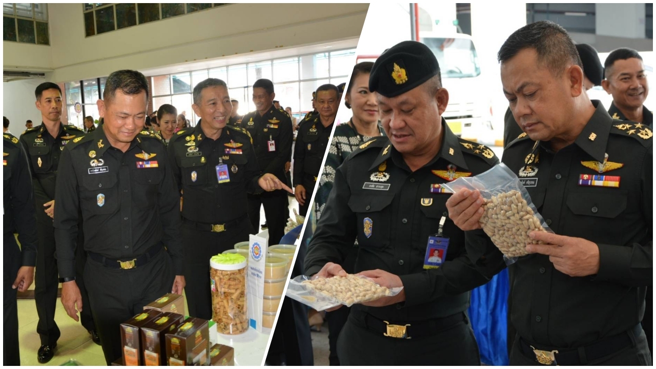 'นทพ.-กอ.รมน.'จัดตลาดประชารัฐ ไทยนิยม ช่วยเหลือ ปชช. ตามนโยบาย กห.