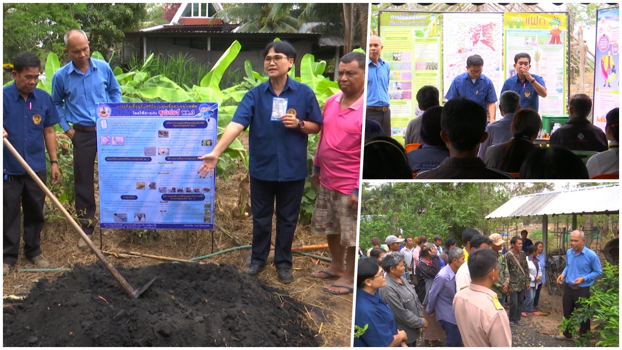 ศพก. ลงพื้นที่แนะนำความรู้พัฒนาศักยภาพเกษตรกร ตามหลัก ศก.พอเพียง
