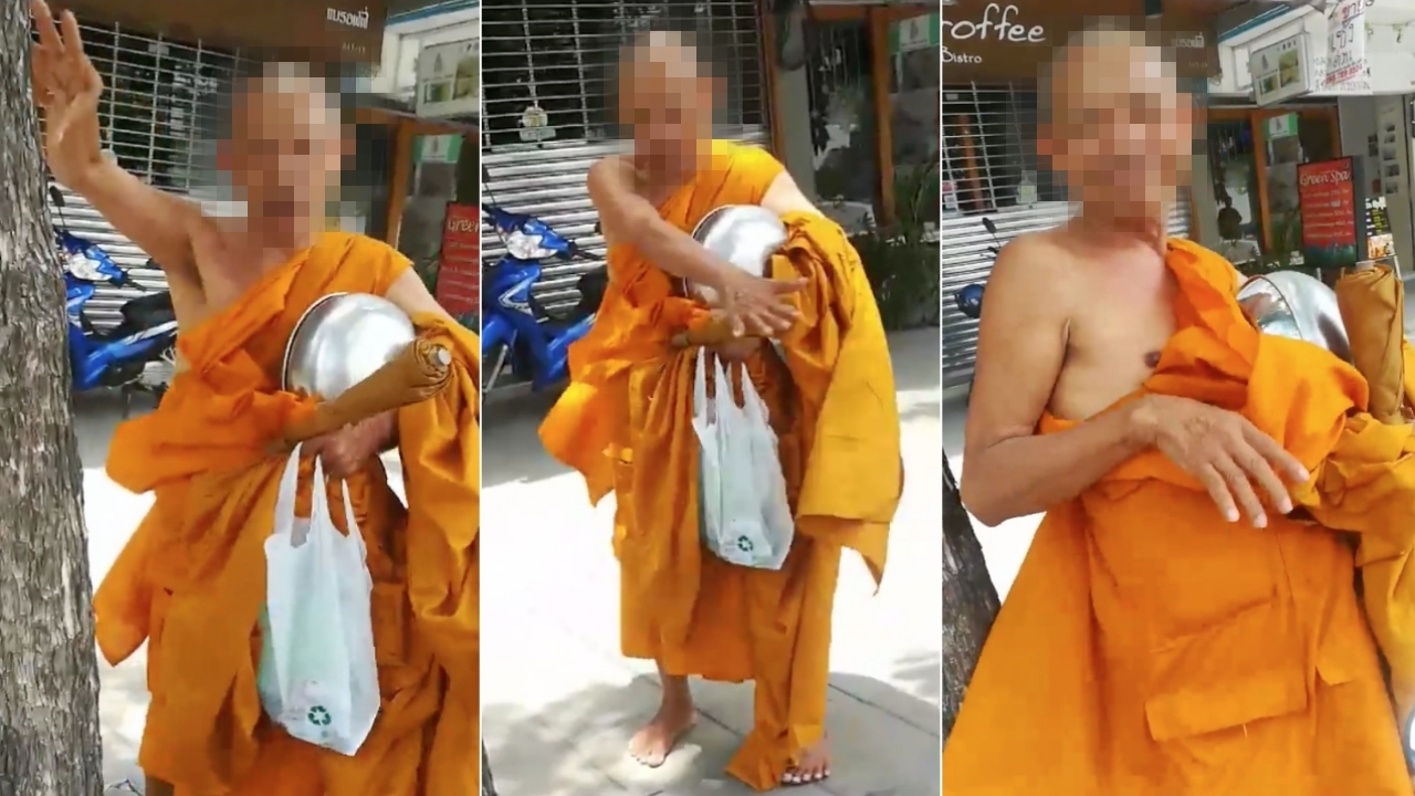 โซเชียลวิจารณ์สนั่น! พระมีอาการคล้ายเมาเหล้า อ้างแค่นอนน้อยเลยเดินเซ