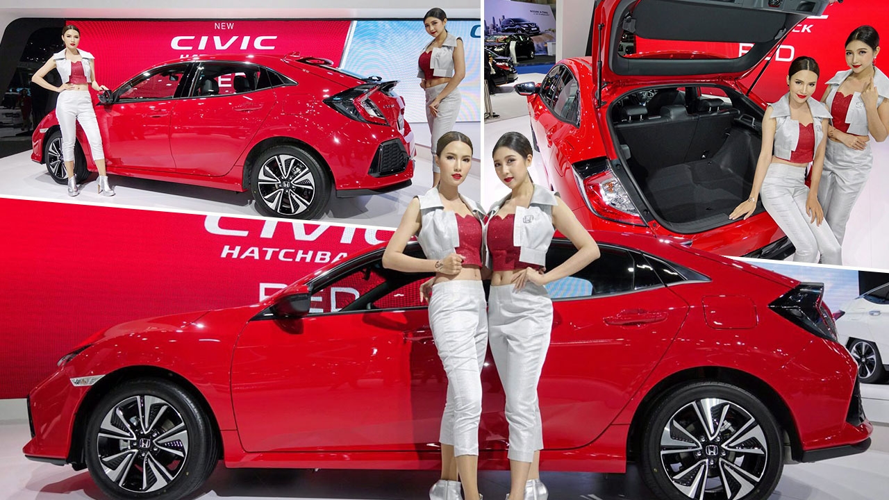 ฮอนด้าซีวิคแฮทช์แบ็กสีแดงแรลลี่ ปลุกเร้าจิตวิญญาณแห่งความสปอร์ต