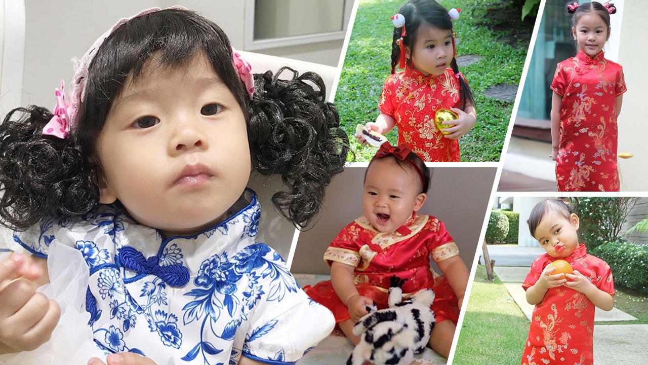 ก่อนหมดตรุษจีน ส่องลูกคนดังหมวย-ตี๋ ใส่ชุดจีนน่ารักเห็นแล้วอมยิ้ม