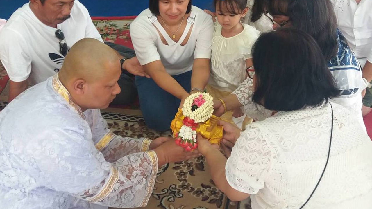 อนุโมทนาบุญ! โค้ชหมีบวชทดแทนคุณ ฉายา ‘ฐิตโสภโณ’